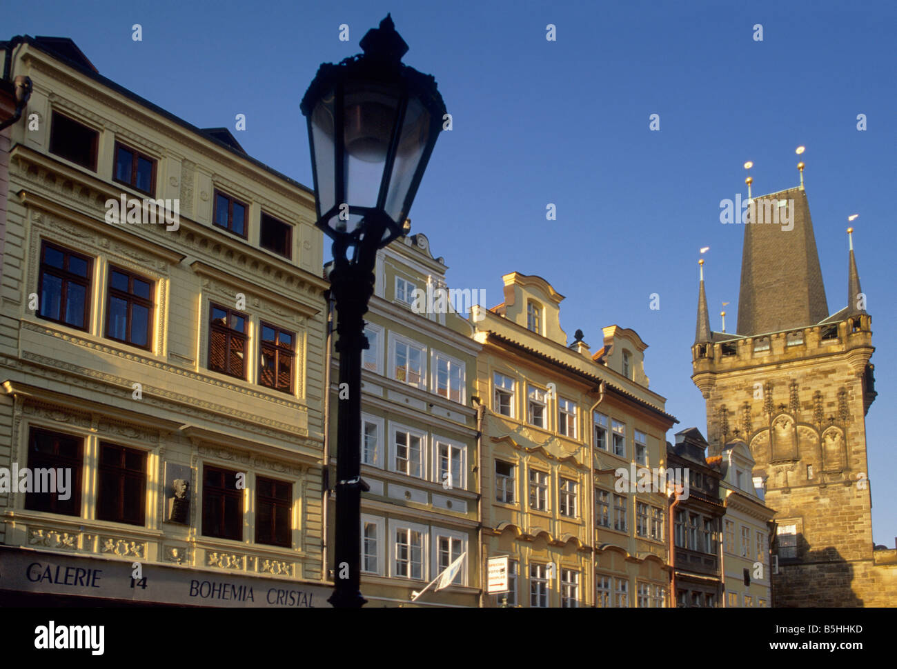 Mala Strana oder kleine Viertel Brückenturm in Prag Tschechische Republik Stockfoto