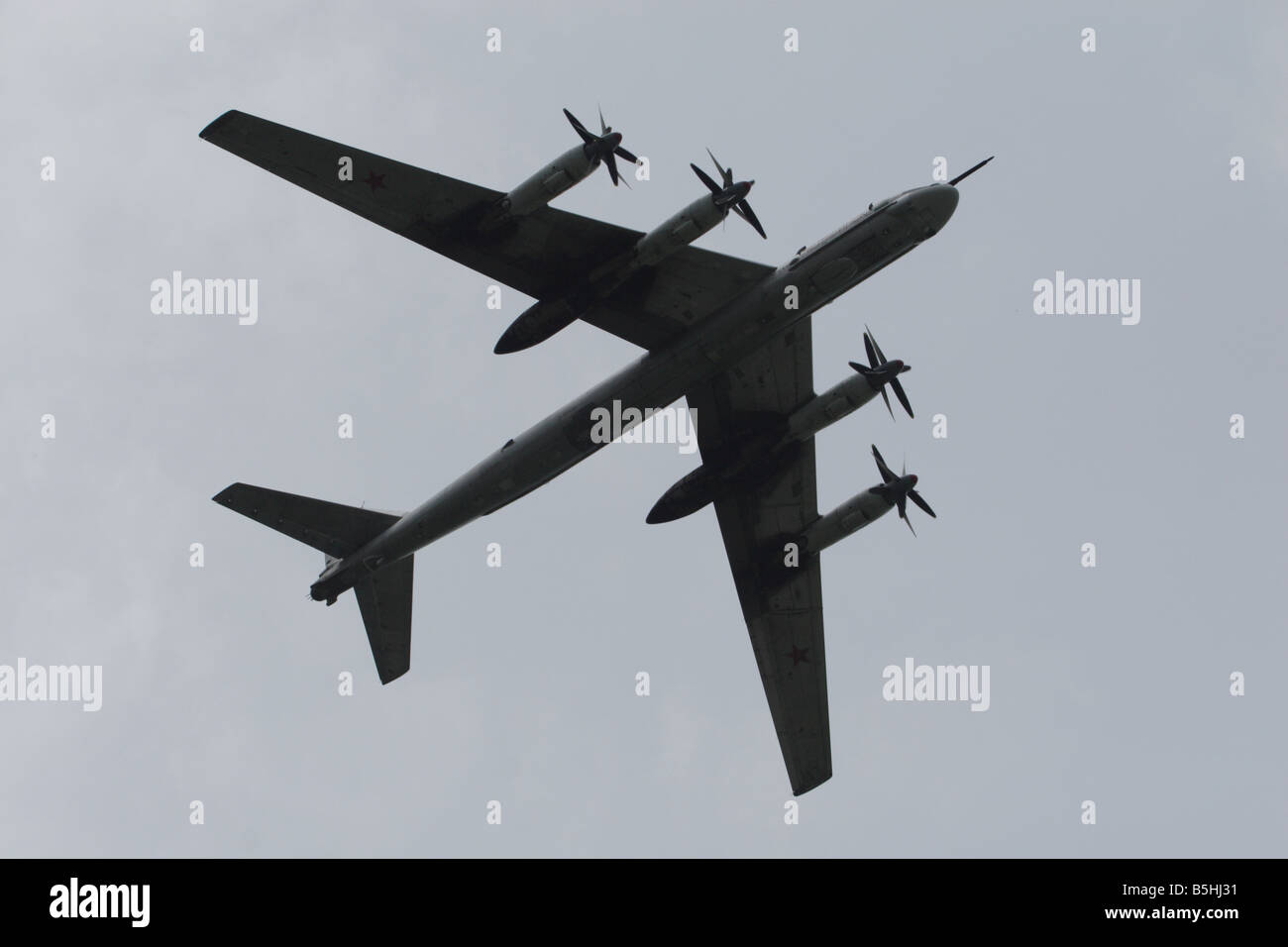 Sowjetische entworfen Tupolew Tu-95 Bear Stockfoto