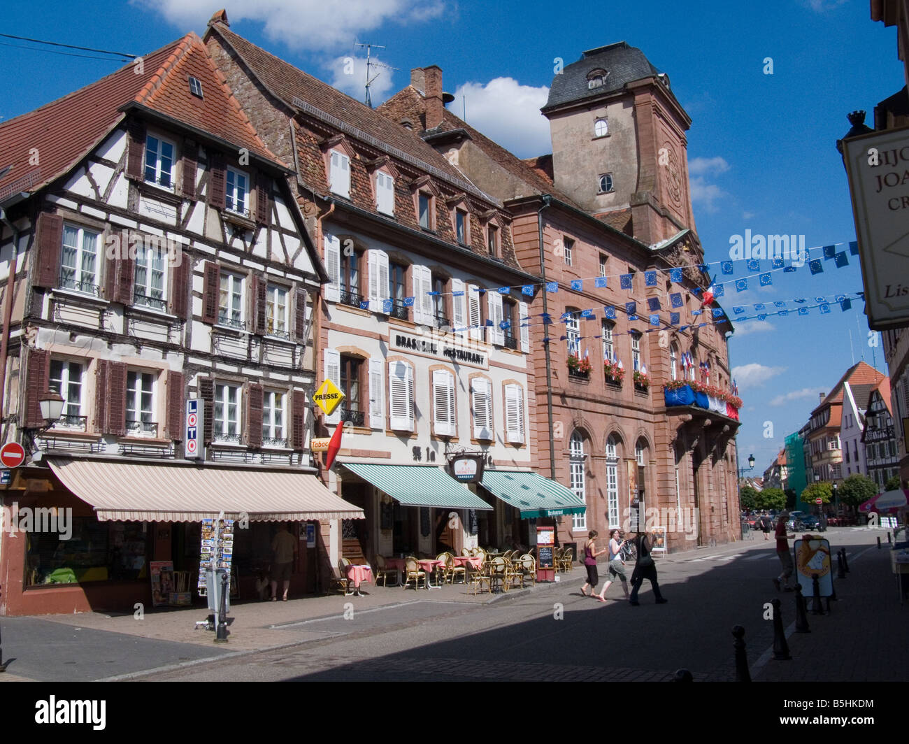 Die Spa Stadt Bad Bergzabern, Rheinland Pfalz, Deutschland Stockfoto