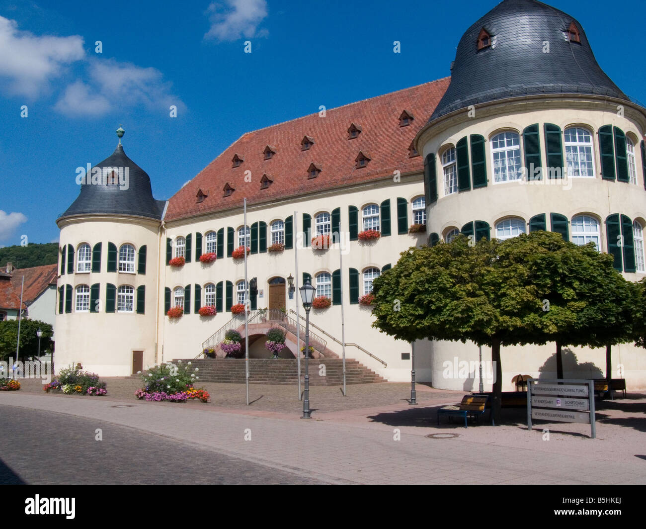 Die Spa Stadt Bad Bergzabern, Rheinland Pfalz, Deutschland Stockfoto
