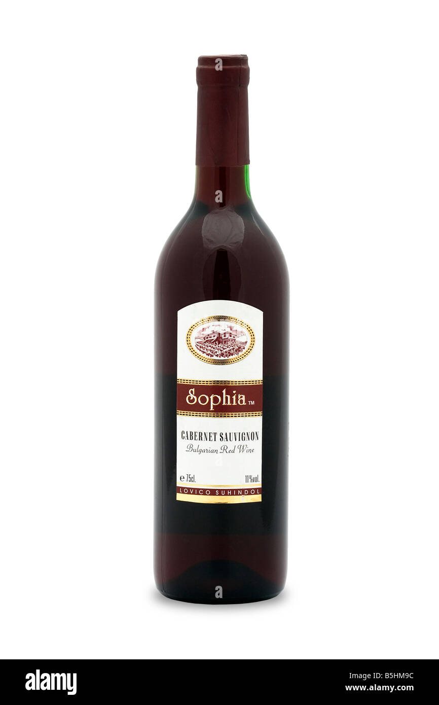 Sophia Cabernet Sauvignon Lovico Suchindol trockenen roten Wein Bulgarien Stockfoto