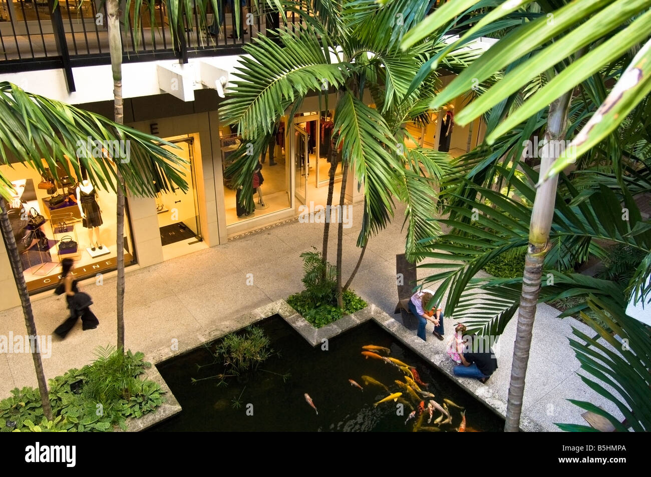 Vereinigte Staaten von Amerika Florida Miami Bal Harbour Shopping Mall Stockfoto