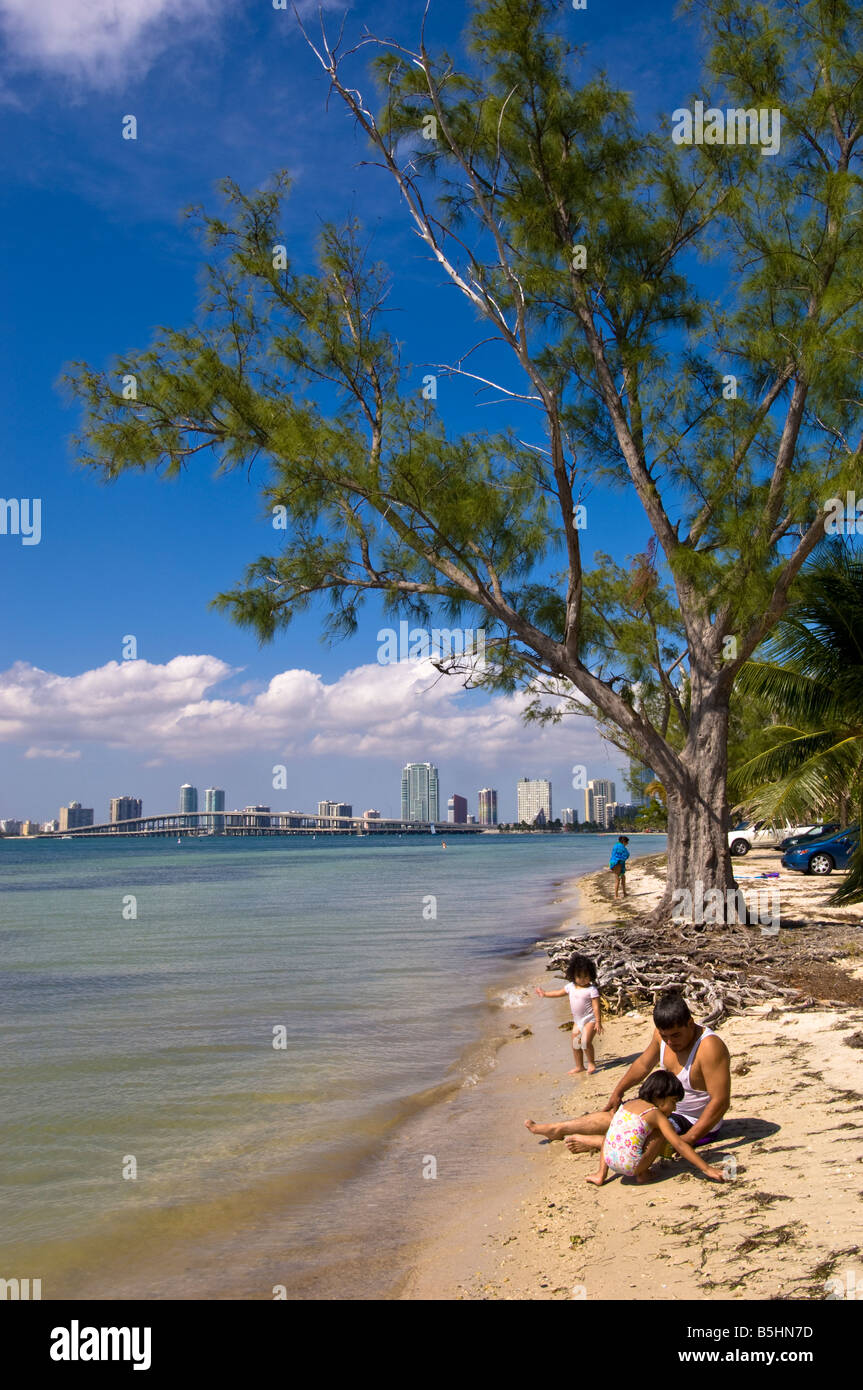 Vereinigte Staaten von Amerika Florida Miami Beach in Key Biscayne Stockfoto