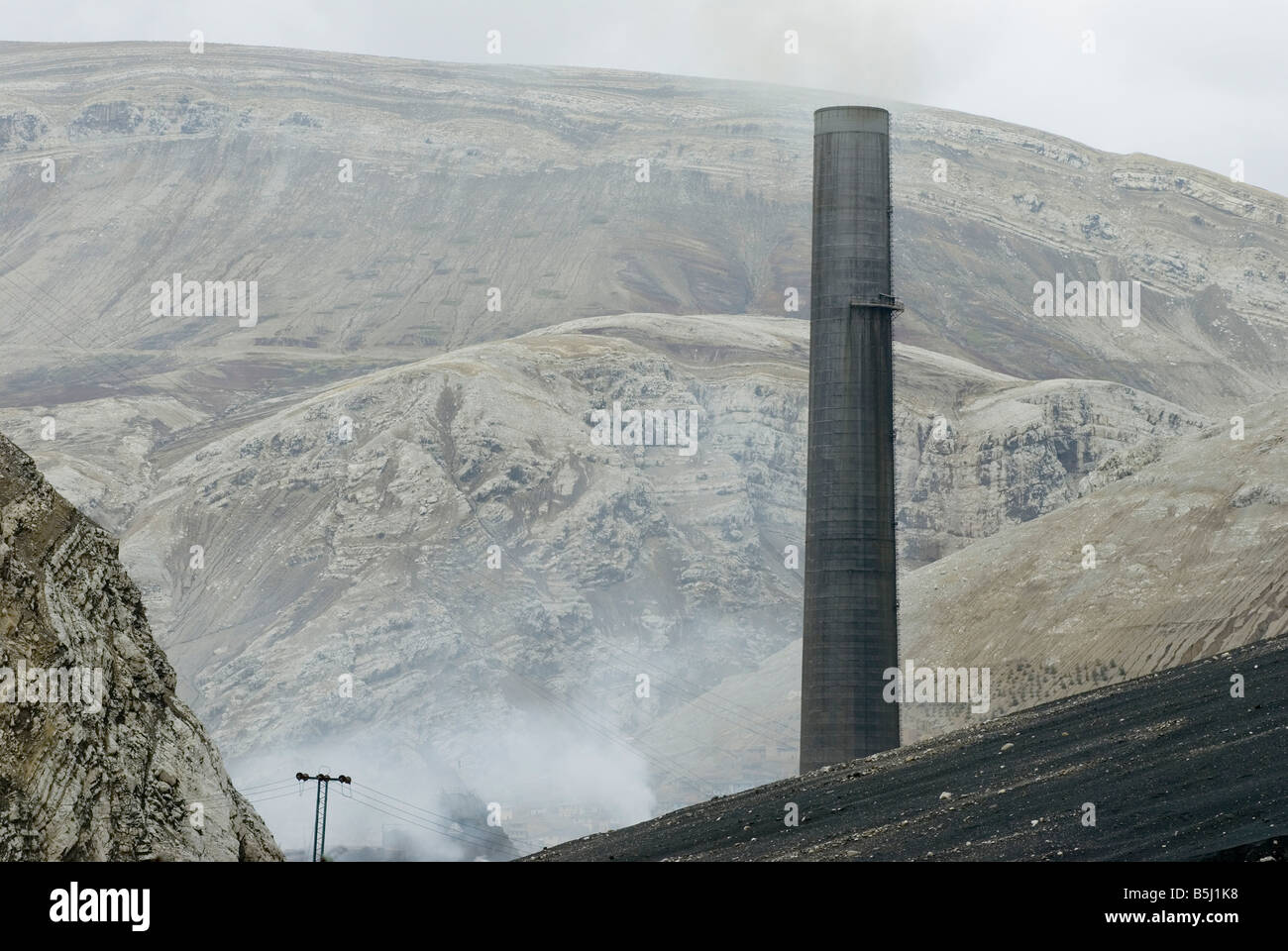 Verhüttung Operationen in der Stadt von La Oroya-Peru Stockfoto