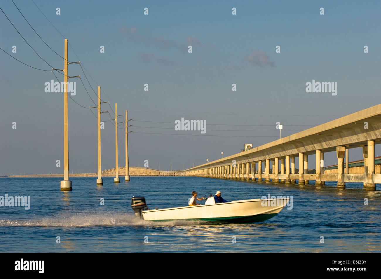 Vereinigte Staaten von Amerika Florida Florida Keys Seven Mile Bridge Stockfoto