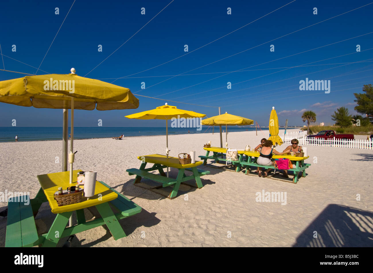 Vereinigte Staaten von Amerika Florida St. Petersburg Treasure Island Sunset Beach Stockfoto