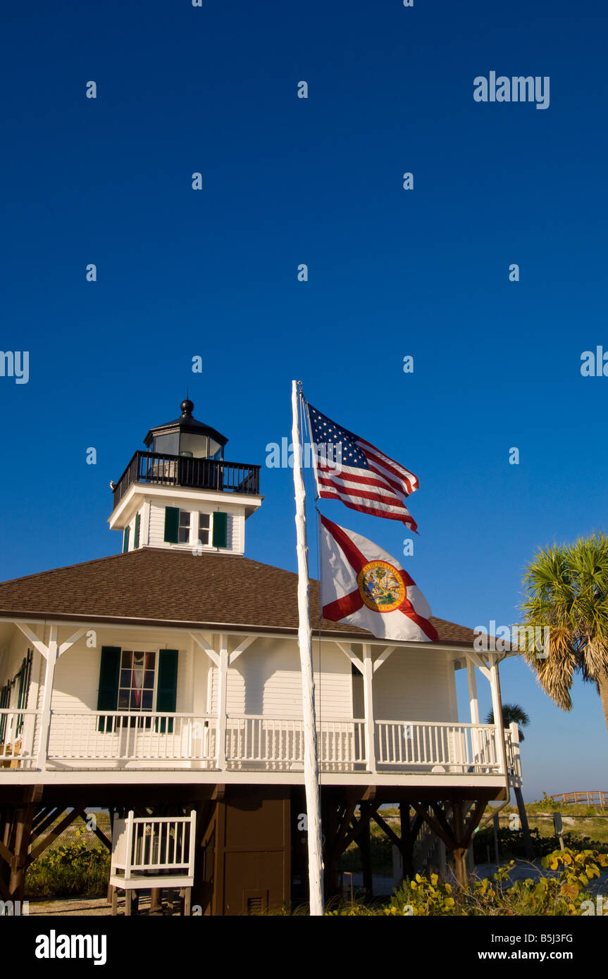 Vereinigte Staaten von Amerika Florida Gasparilla Island State Park Boca Grande Leuchtturm Stockfoto