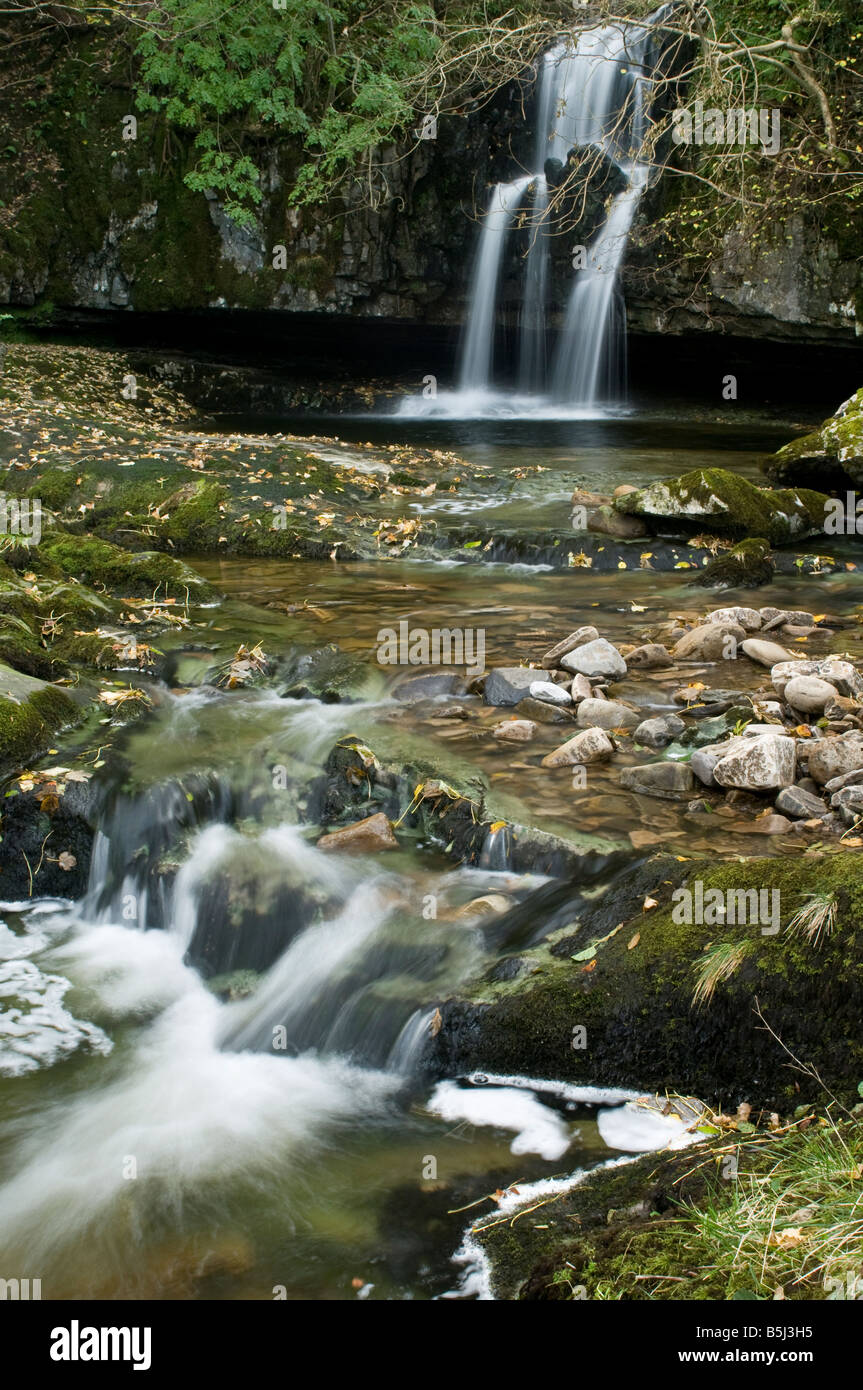 Wasserfall in Deepdale in den Yorkshire Dales National Park Stockfoto