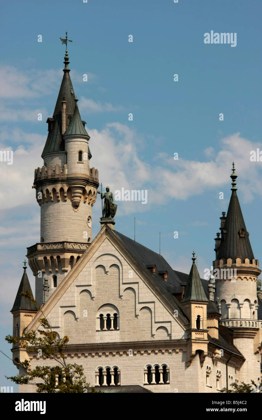 Schloss Neuschwanstein in Schwangau in der Nähe von Fuessen Allgaeu Bayern Stockfoto