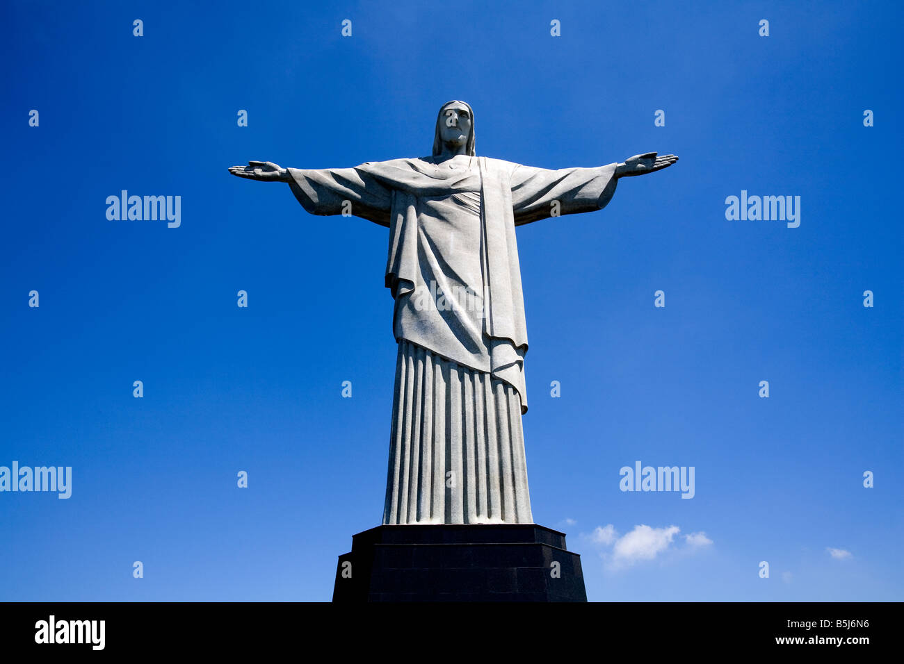 Christusstatue in Rio De Janeiro Brasilien Stockfoto