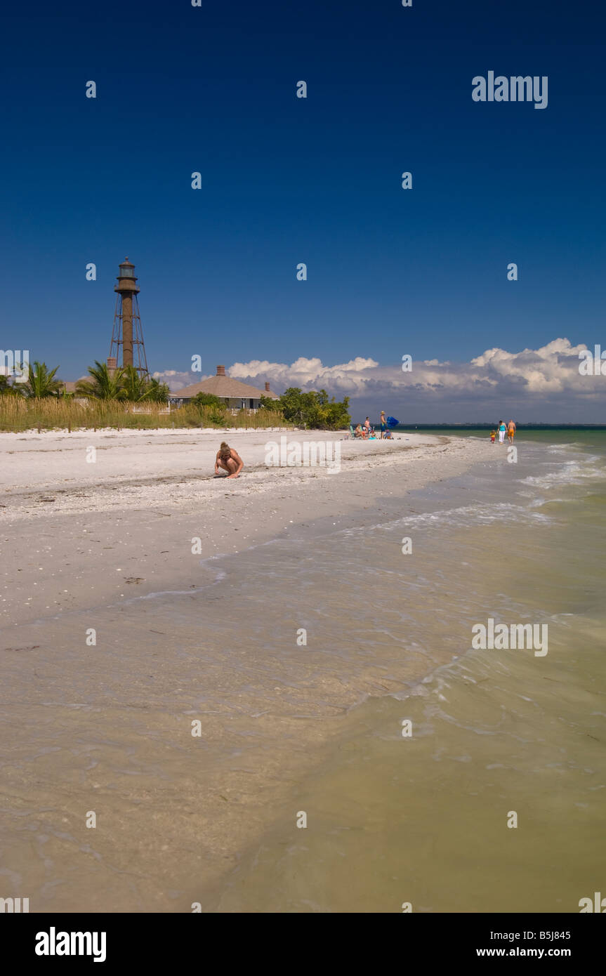 Vereinigte Staaten von Amerika Florida Sanibel Island beach Stockfoto
