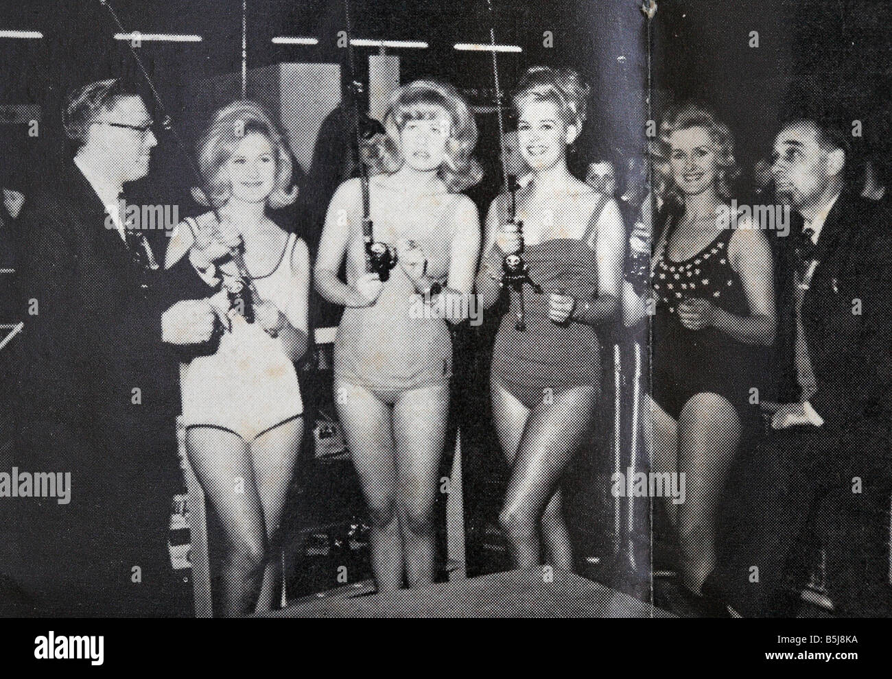 1960er Jahren Angeln Presse Preisverleihung. Stockfoto