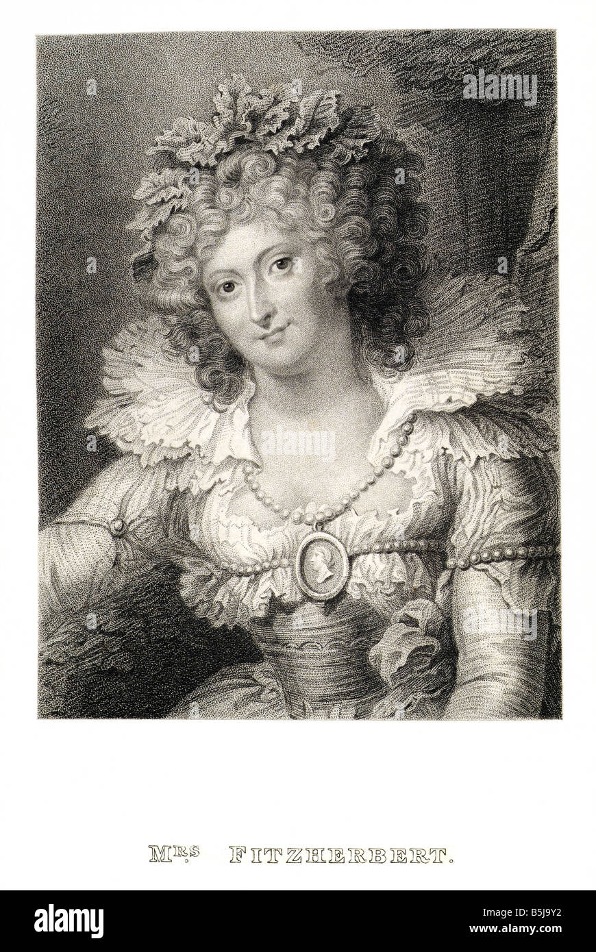 Fitzherbert Maria Fitzherbert (Maria Anne Fitzherbert, geb. Smythe, 26. Juli 1756 – 27. März 1837), war die erste Frau mit dem Stockfoto