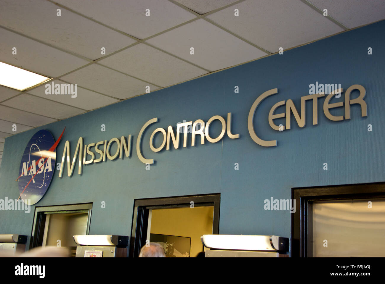 Space Center der NASA Mission Control Center Johnson Stockfoto