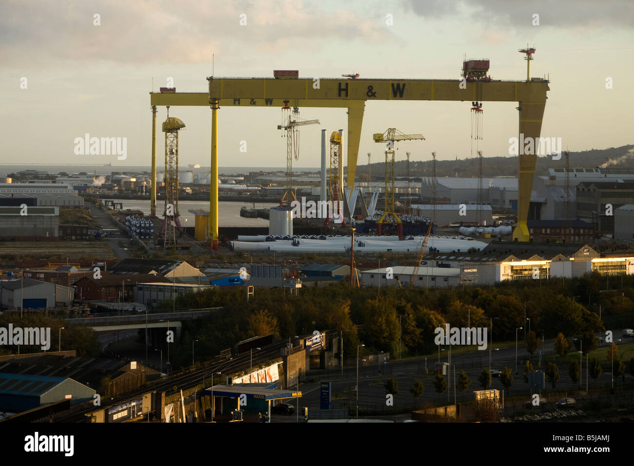 Harland und Wolff Belfast Nordirland Stockfoto