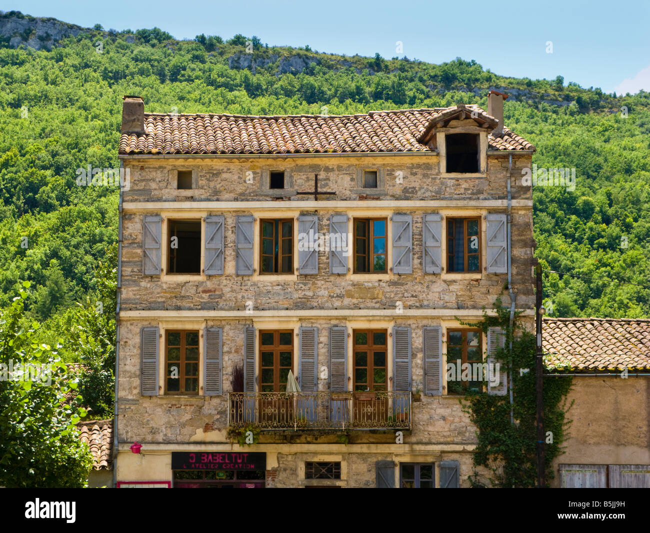 Das mittelalterliche Haus St Antonin Noble Val, Tarn-et-Garonne, Frankreich, Europa Stockfoto