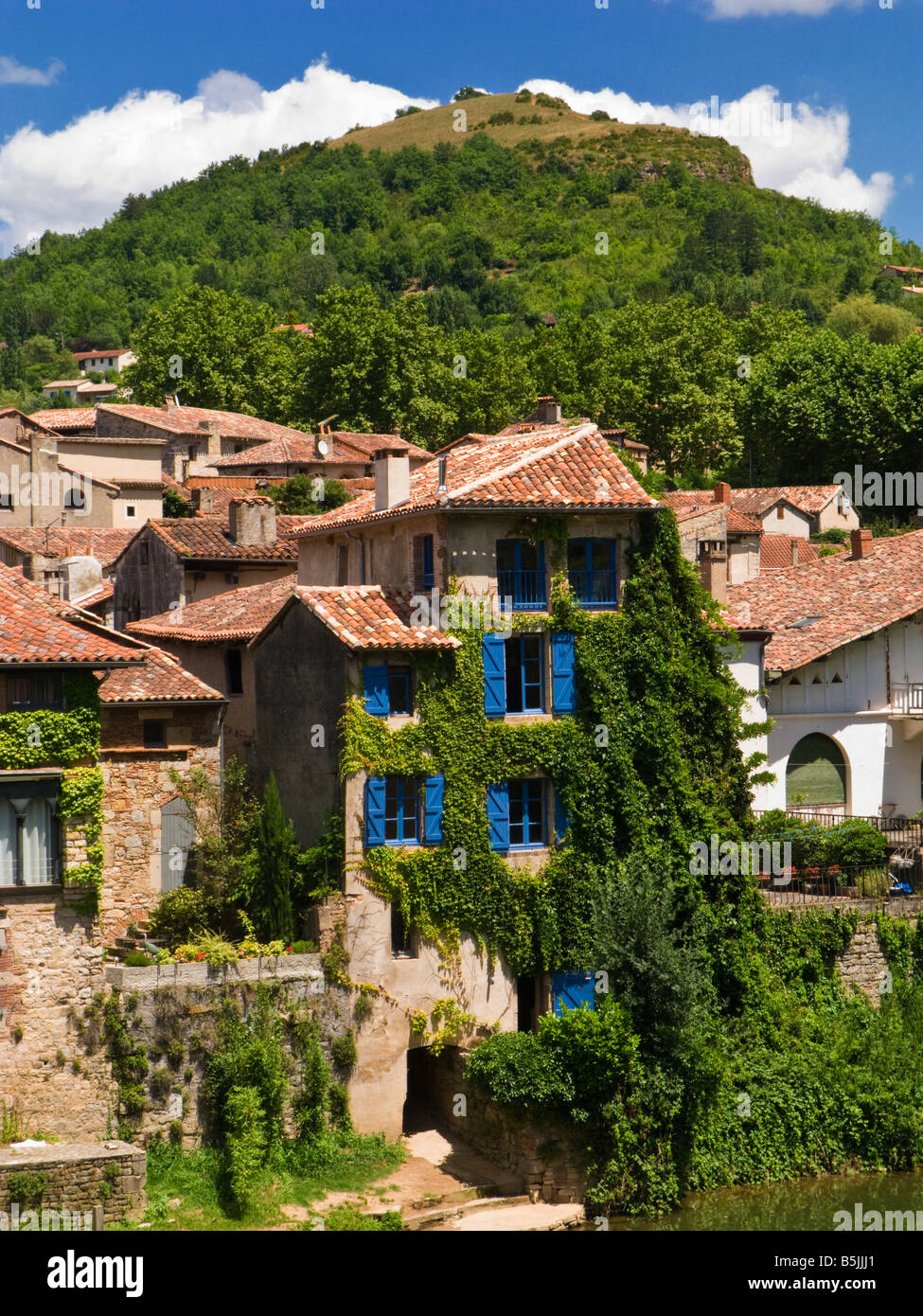 Mittelalterliche Häuser St. Antonin Noble Val Tarn et Garonne Frankreich Europa Stockfoto