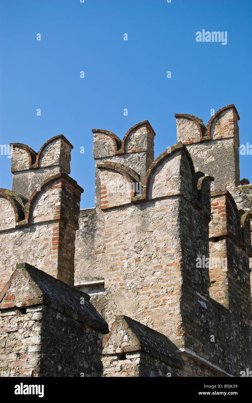 Castello Scaligero Lago di Garda-Italien Stockfoto