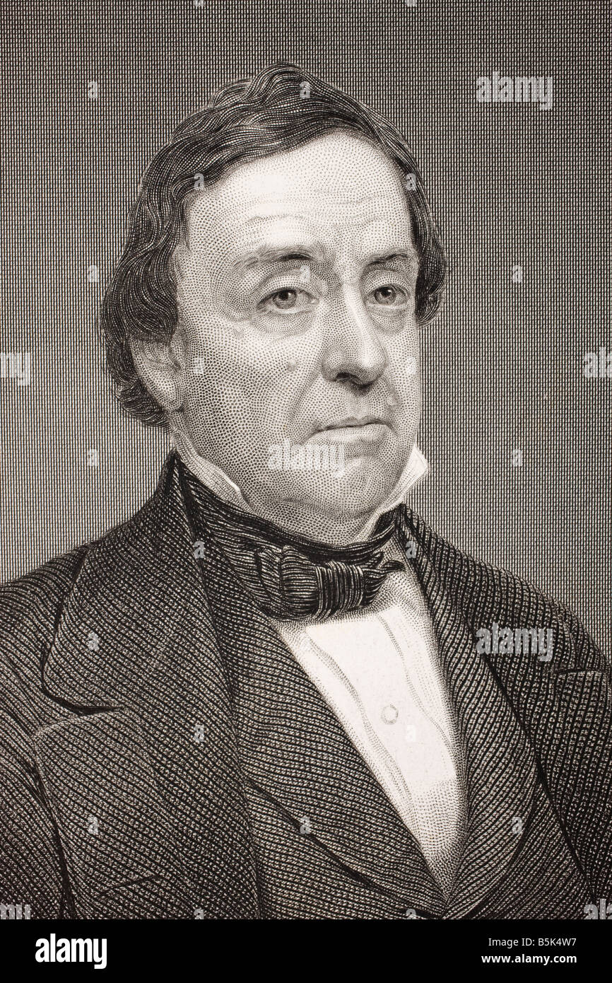 Lewis Cass, 1782 - 1866. Amerikanischer Militäroffizier und Politiker. Stockfoto