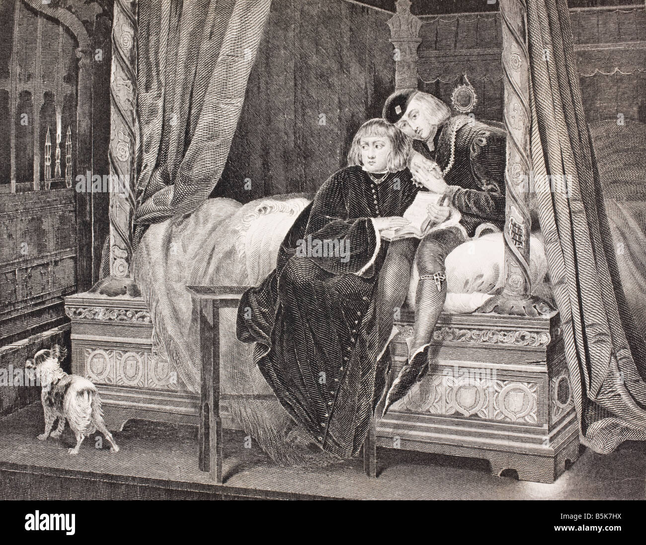 Edward V. und Richard von Shrewsbury, Herzog von York. Die kleinen Prinzen im Tower of London Stockfoto