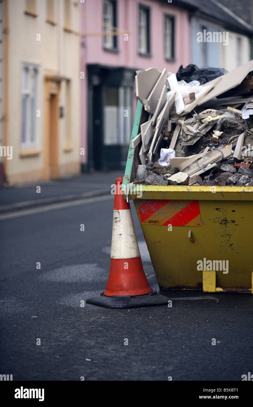 Überspringen Sie in Straße Brecon Wales UK Stockfoto