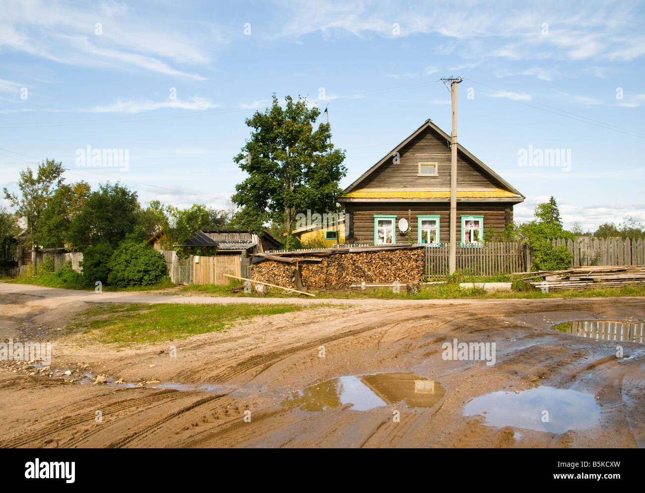 Somino Dorf, Gebiet Leningrad, Russland Stockfoto