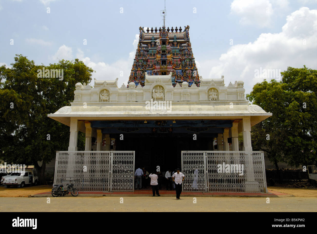 PILLAYARPATTI GANESA TEMPEL TAMILNADU Stockfoto