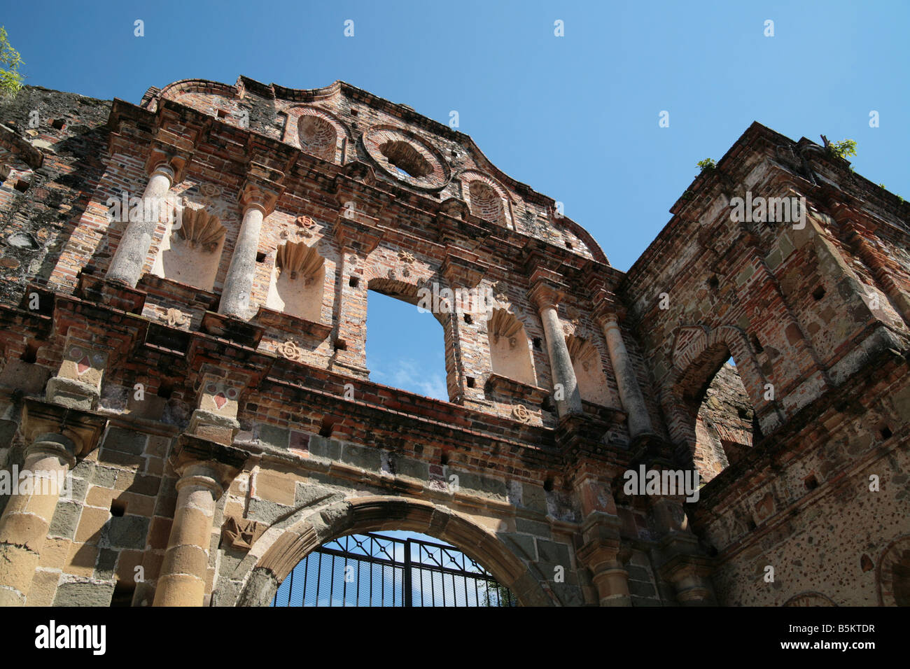 Compañia de Jesus Building Renovierungen und Restaurierungen im Casco Antiguo von Panama City. Stockfoto