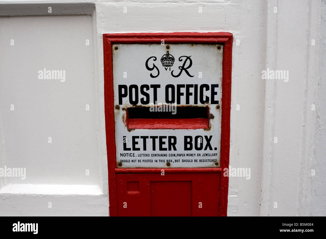 Brief-Box ein George V1 Brief Steckbox Clare Suffolk England 2008 Stockfoto