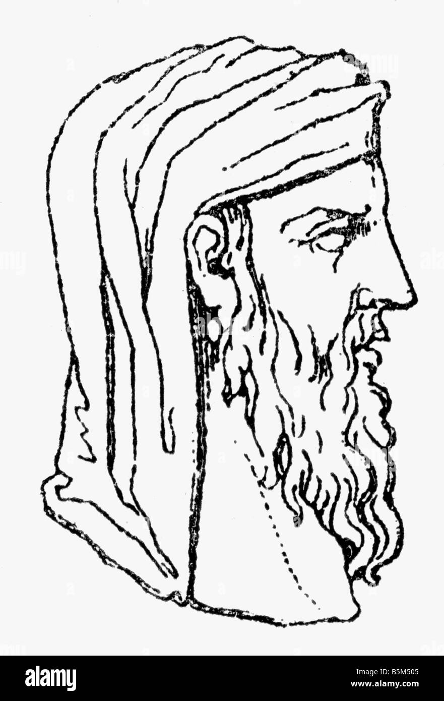 Euclid, ca. 165 - 300 v. Chr., griechische Mathematikerin, 'Vater der Geometrie', Porträt, nach einem uralten Cameo, Stockfoto