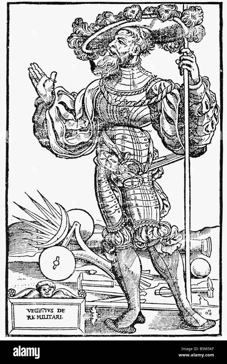 Militär, Landsknechts, Landsknecht, Holzschnitt, 