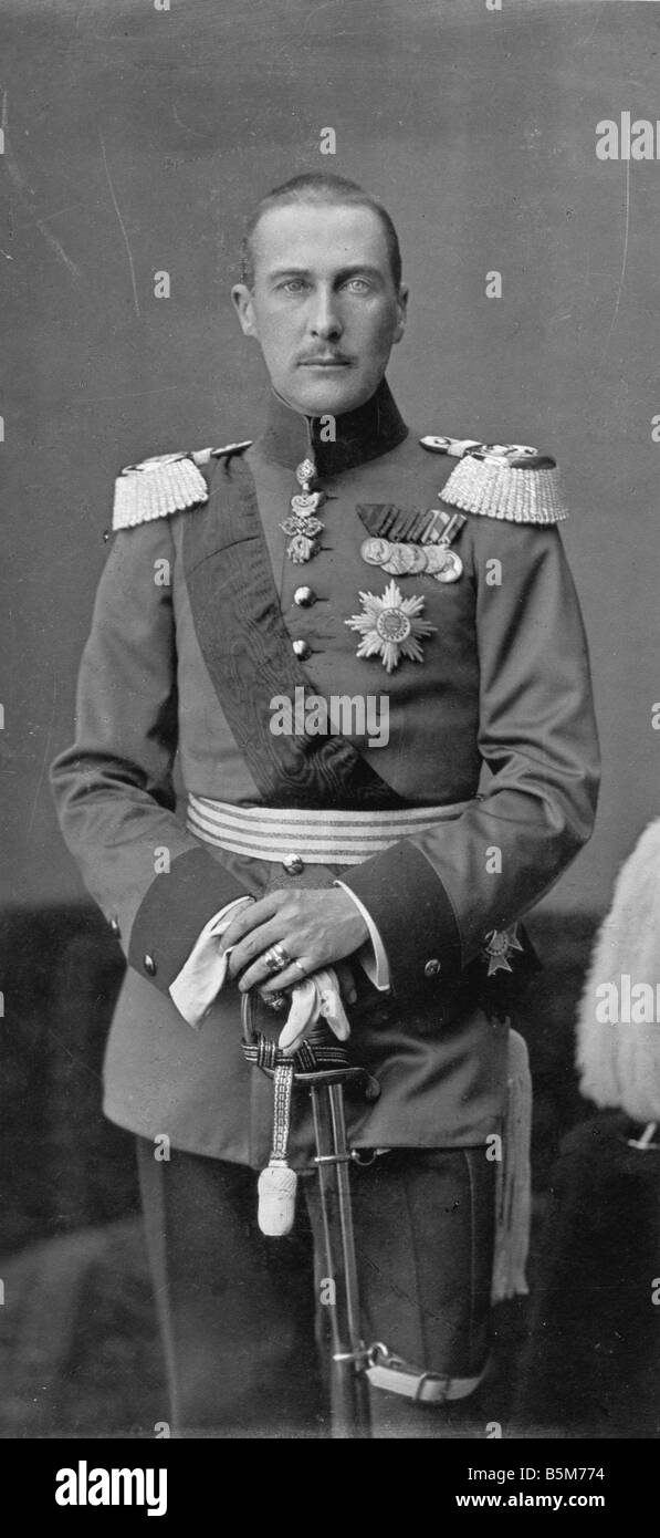 1 A61 B1905 Albrecht von Württemberg Foto 1905 Albrecht Herzog von Württemberg von 1916 Generalfeldmarschall im ersten Weltkrieg er Befehl von Stockfoto