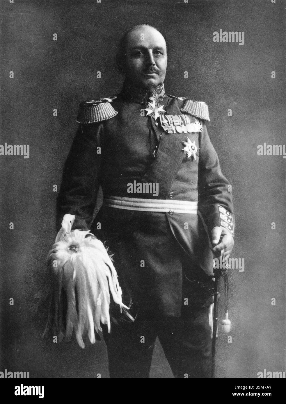 1 K51 B1910 E Alexander von Kluck Foto C 1910 Kluck Alexander von preußischen Oberst Oberst General 1913 General-Inspektor der th Stockfoto
