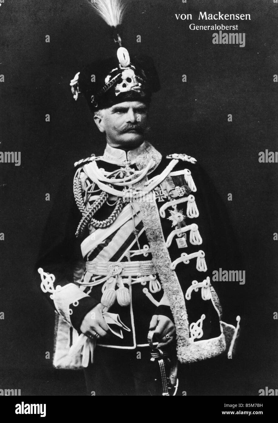 1 M1 B1914 E August von Mackensen Foto C 1914-15 August von Mackensen von preußischen Feldmarschall Haus Leipnitz Wittenberg county 6 Stockfoto