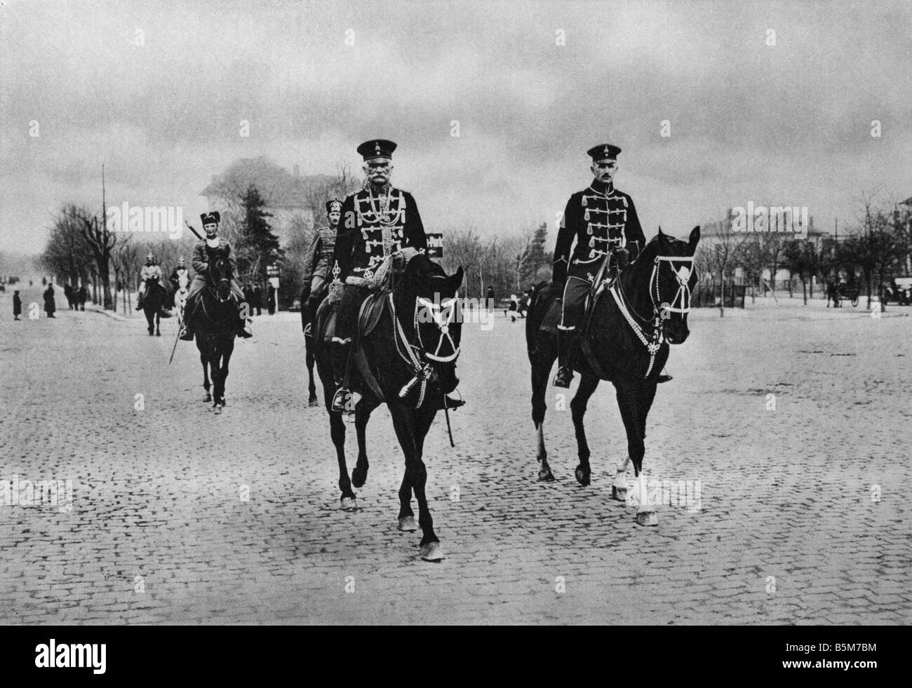 1 M1 F1916 E WWI General von Mackensen in Bukarest Mackensen August von preußischen Feldmarschall Haus Leipnitz Wittenberg county 6 Stockfoto