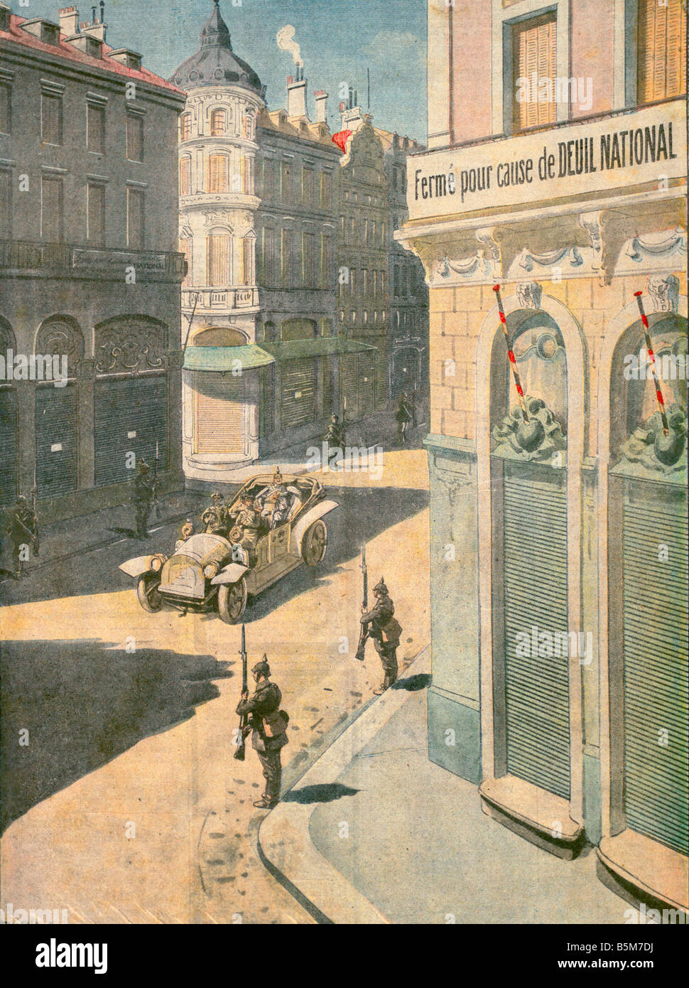 1 W46 E1917 E Wilhelm II in Brüssel Petit Journal Wilhelm II deutscher Kaiser 1888-1918 1859 1941 Guillaume II Visite sa Bonne vi Stockfoto