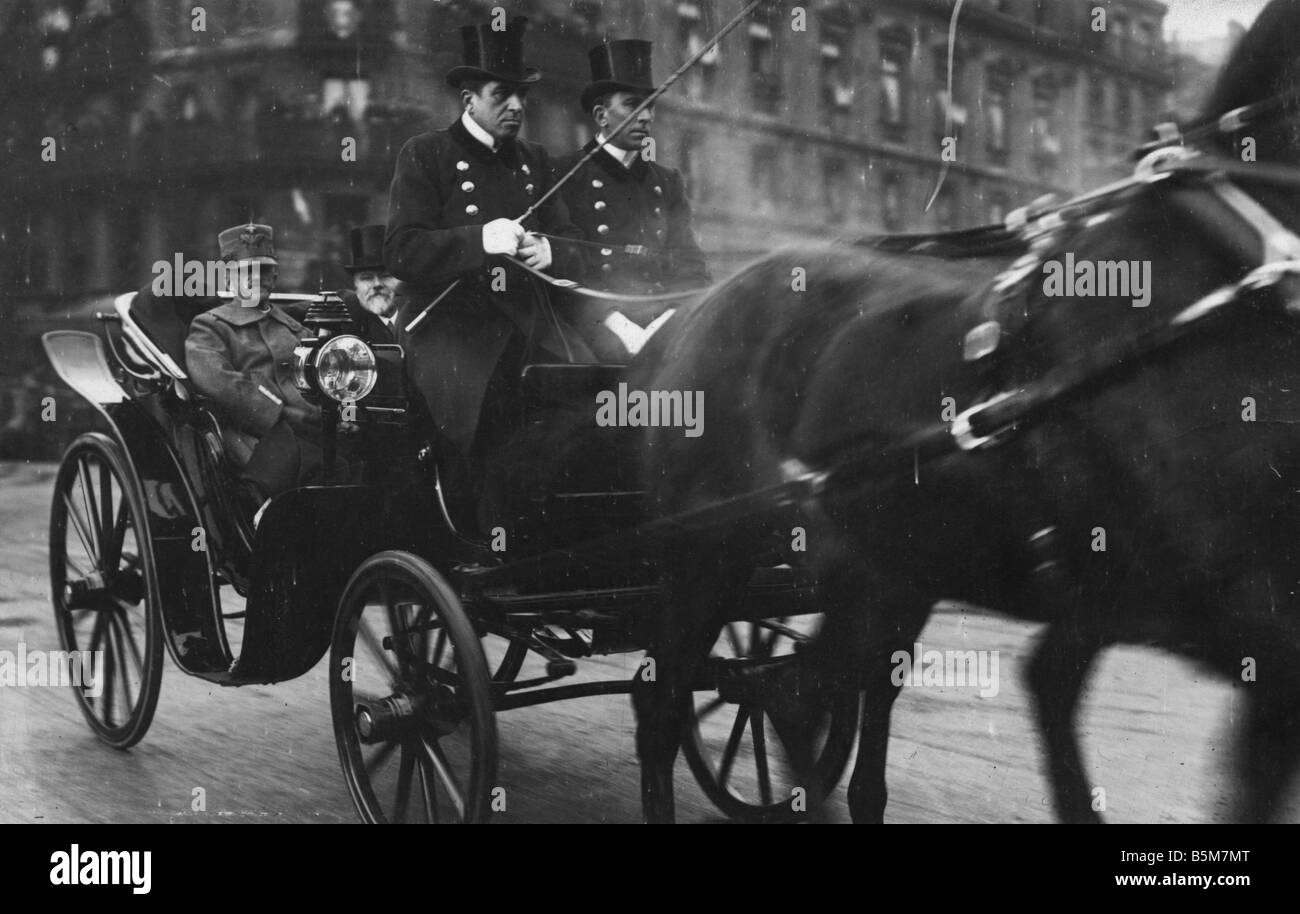 1Es 229 F1918 E Victor Immanuel III in Paris 1918 Victor Immanuel Vittorio Emanuele III König von Italien 1900 46 1869 1947 VI Stockfoto