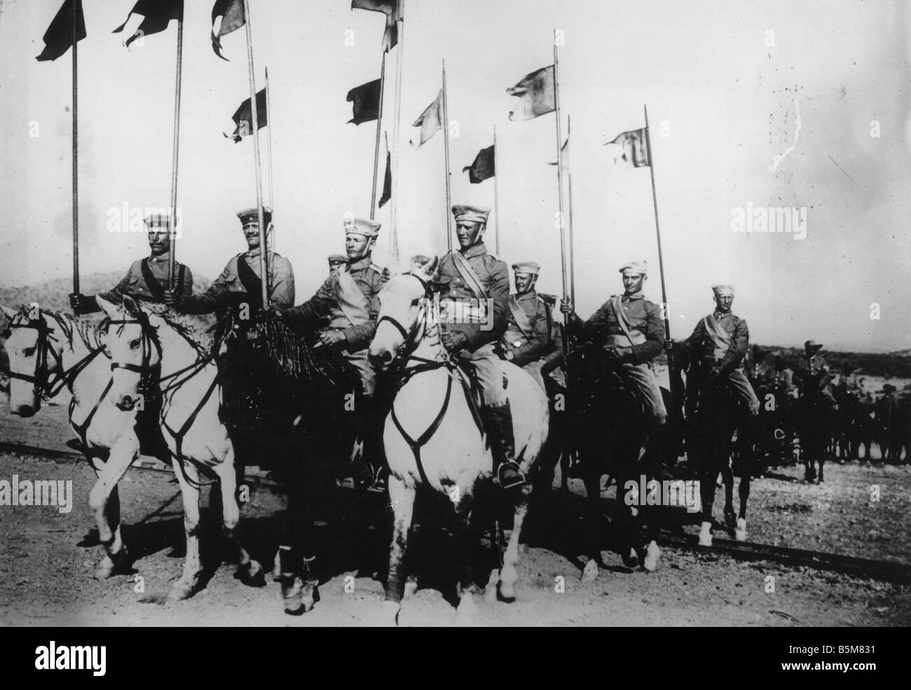2 G55 A1 1914 5 Deutsche Kavallerie Foto Geschichte Erster Weltkrieg deutsche Kavallerie Foto, kein Ort oder Datum Stockfoto