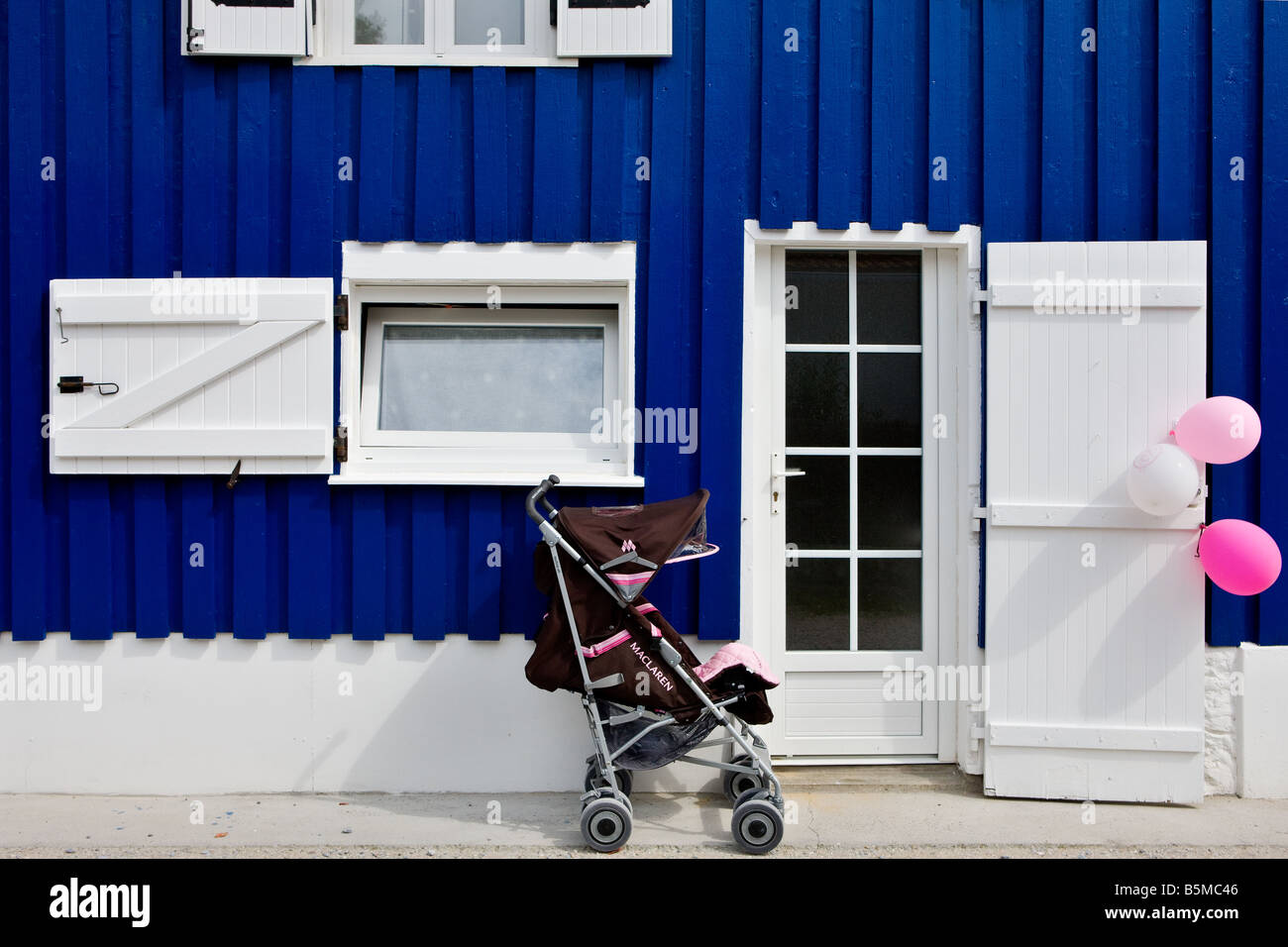 Dekorationen für Kinder Geburtstag party in einem Haus Stockfoto