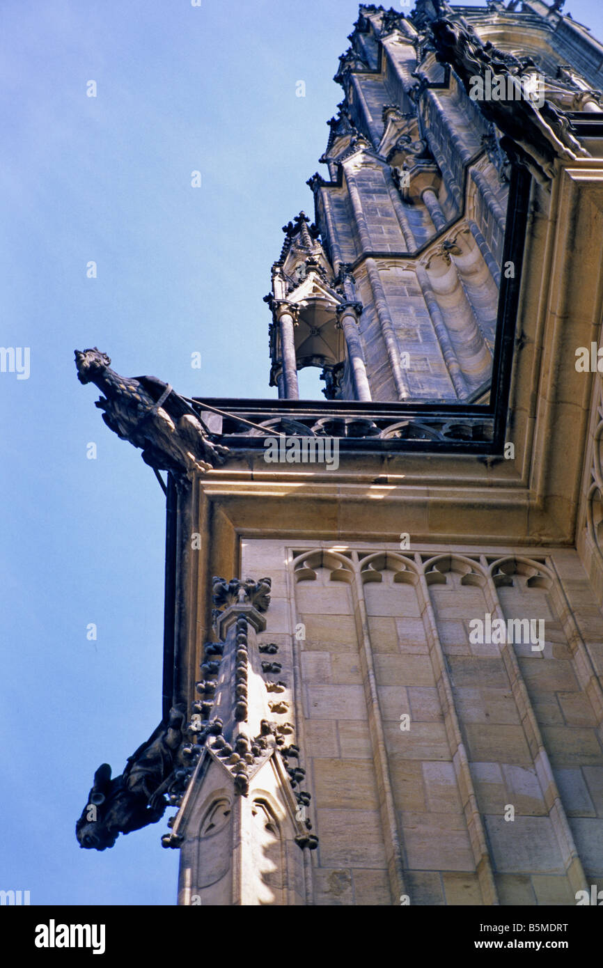 Prag - St.-Veits-Dom, Hradschin - detail Stockfoto