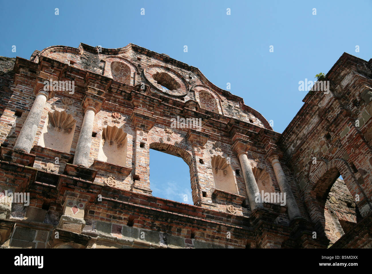 Compañia de Jesus Building Renovierungen und Restaurierungen im Casco Antiguo von Panama City. Stockfoto