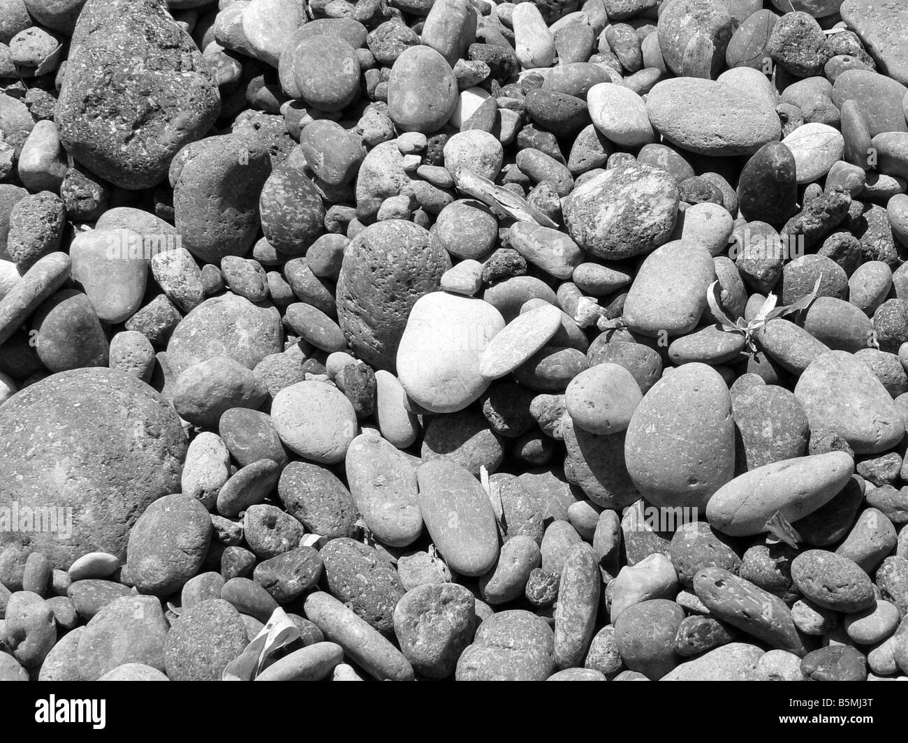 Strand Kieselsteine Stockfoto