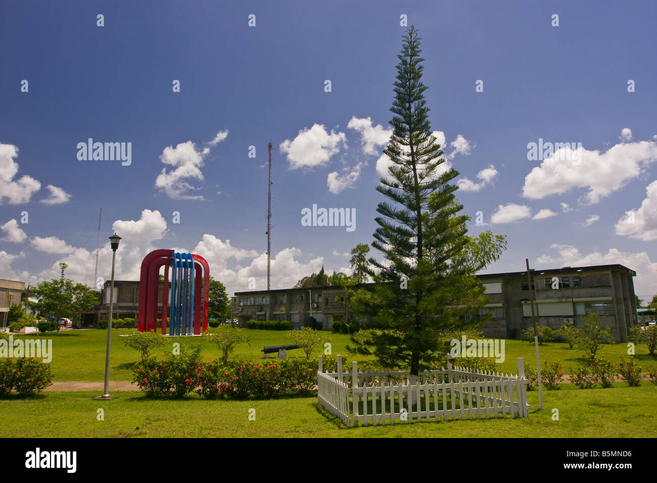 BELMOPAN BELIZE Regierungsgebäude in die nationale Hauptstadt Belmopan Stockfoto