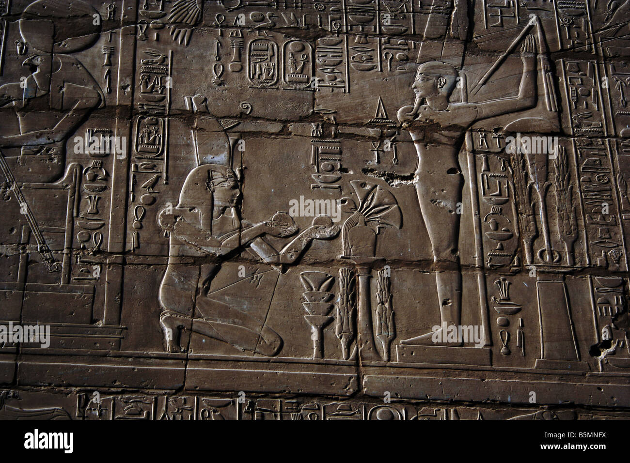 Tempel des Amun in Karnak, Luxor, Ägypten Stockfoto