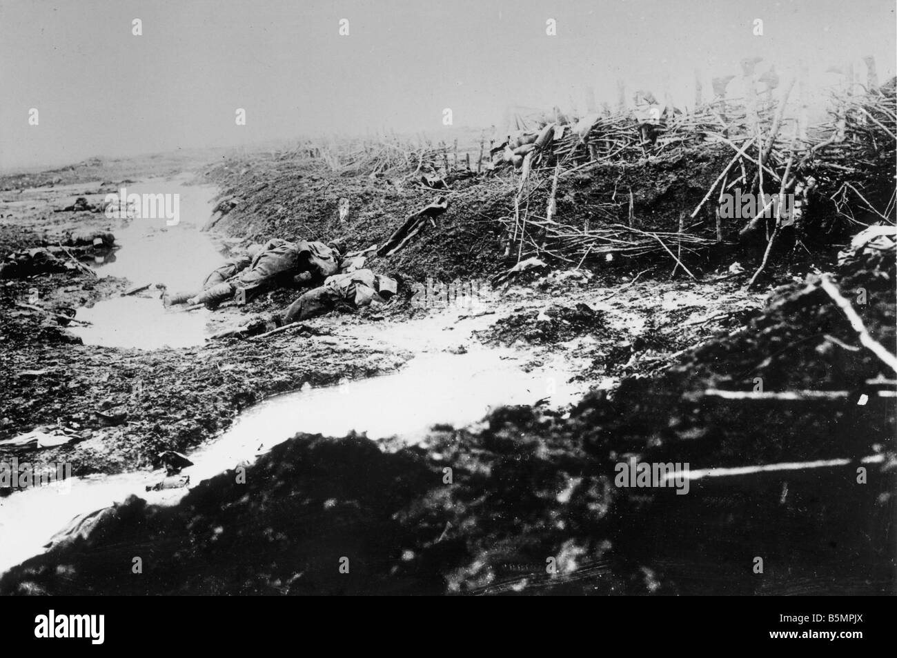 9 1916 3 18 A1 10 E Schlacht von Postawy 1916 Schlachtfeld Weltkrieg östlichen vorderen Niederlage der russischen Truppen nach der Offe Nsive ein Stockfoto