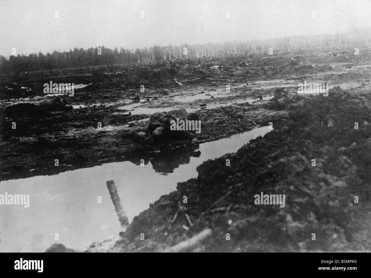 9 1916 3 18-A1 11 E Schlacht von Postawy 1916 Schlachtfeld Weltkrieg östlichen vorderen Niederlage der russischen Truppen nach dem Offe Nsive o Stockfoto