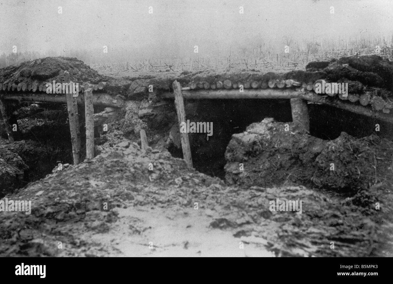 9 1916 3 18 A1 12 Schlacht von Postawy 1916 Schützengräben des 1. Weltkrieges Eastern Front Niederlage der russischen Truppen nach einem Offensice auf dem G Stockfoto