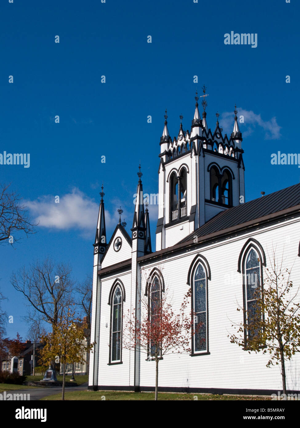 St John s Anglican Church in Lunenburg Nova Scotia zum UNESCO-Weltkulturerbe Stockfoto