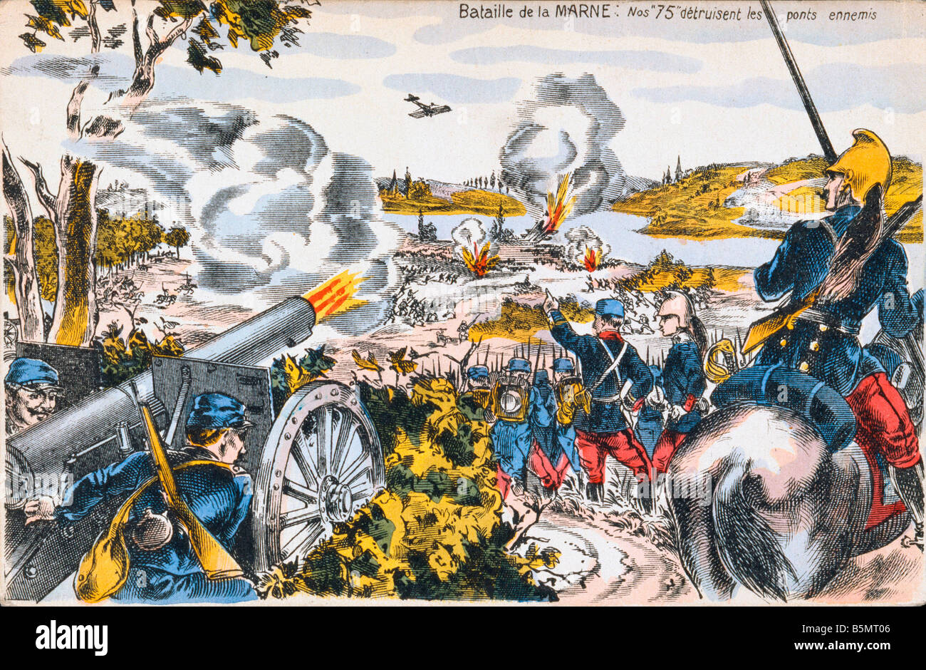 9FK 1914 9 5 A2 5 Schlacht an der Marne 1914 Frankreich Weltkrieg ein