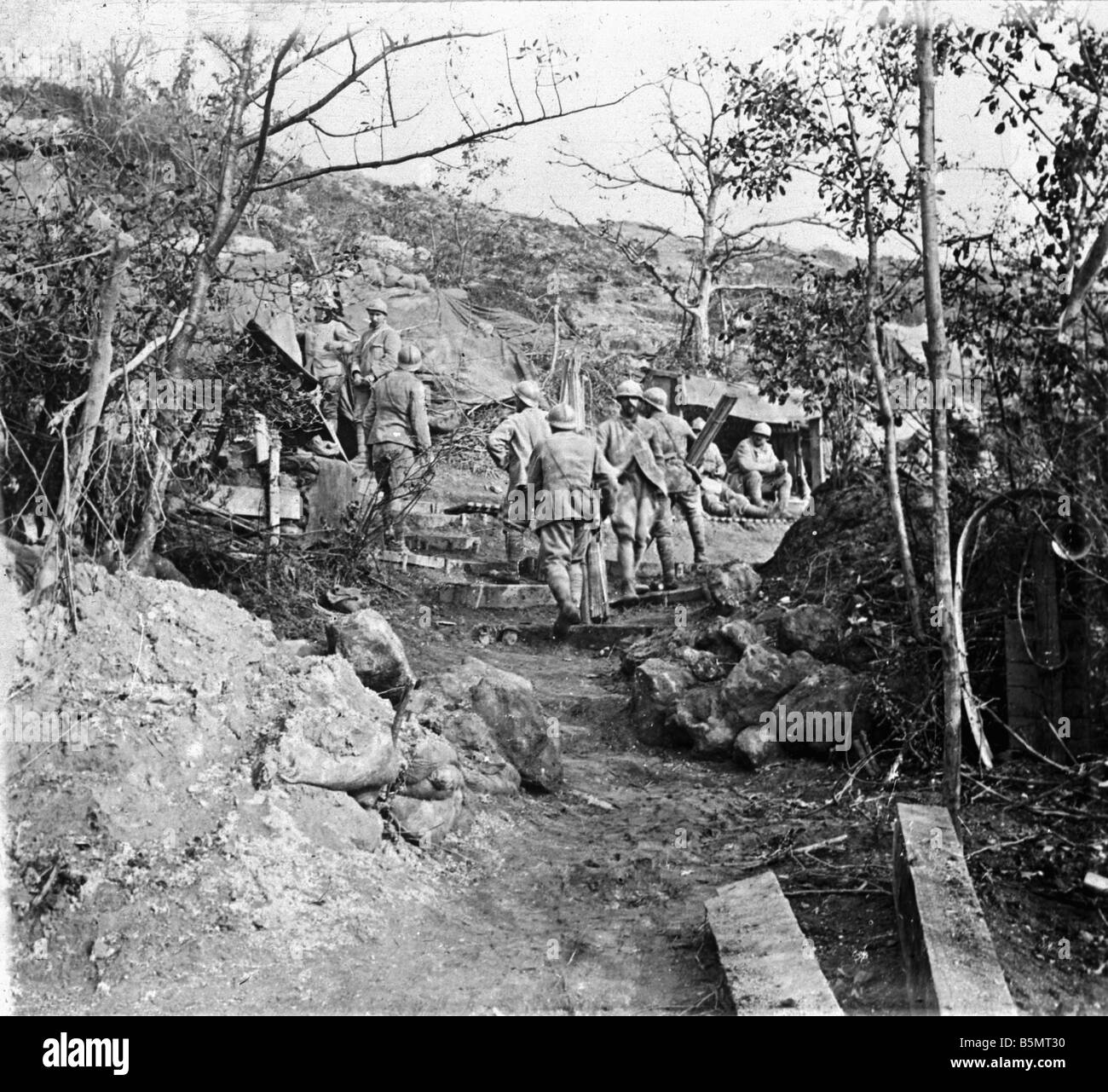 9FK 1917-10-22 A1 E Aisne Fr position für Offens Okt 1917 Erster Weltkrieg 1914-18 1 Frankreich Ablenkungsangriff der französischen Armee auf t Stockfoto